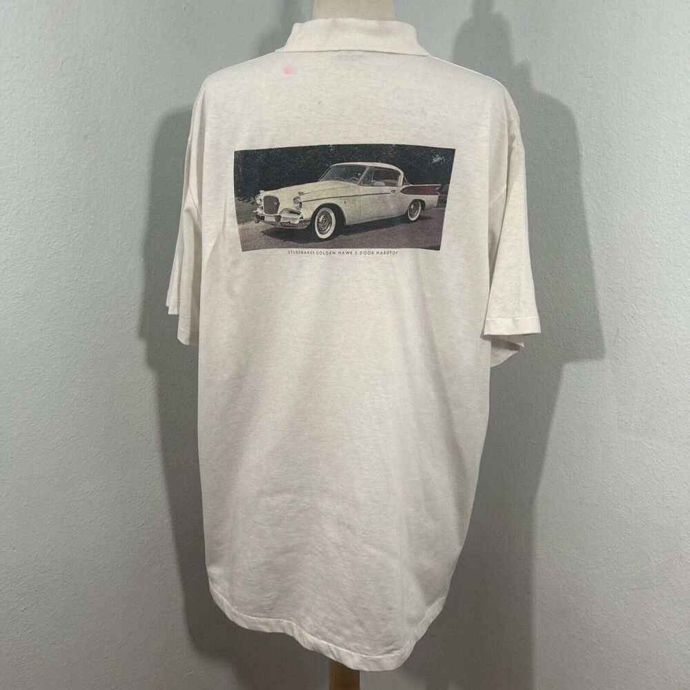 Vintage Jerzees Polo Shirt Mens Extra Large Studebaker Car USA‎ Made